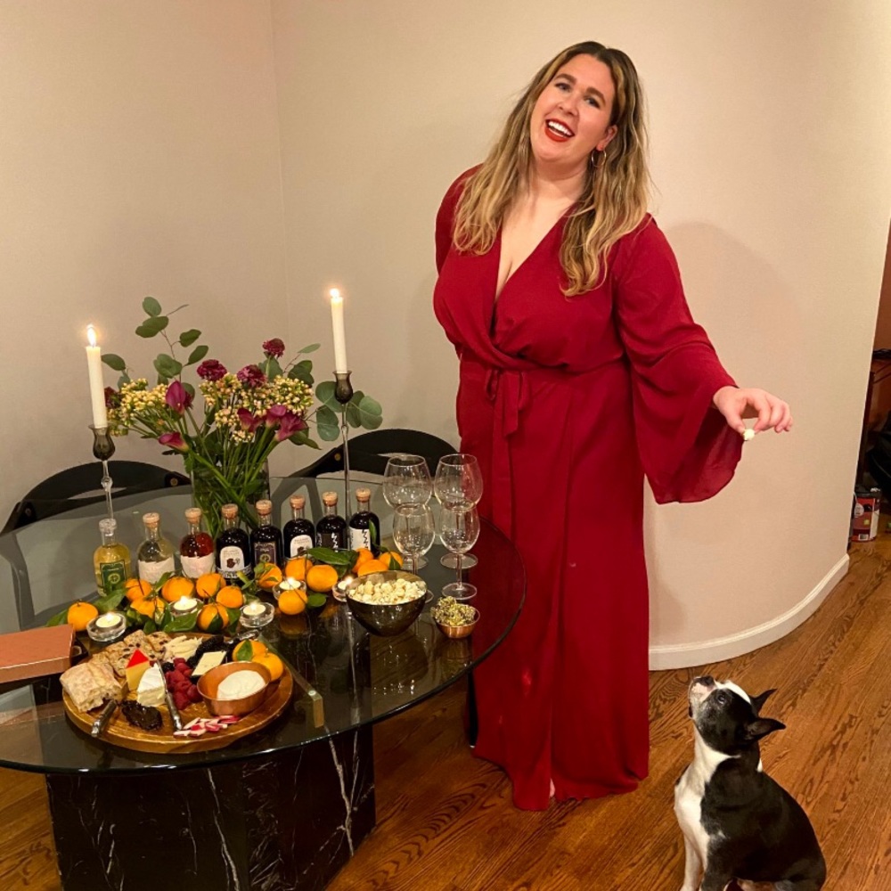 Red wrap gown 20